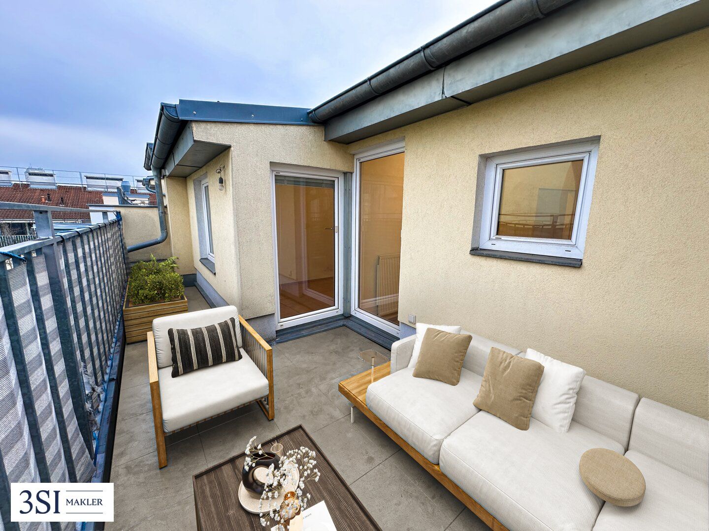 Dachgeschoß-Maisonette mit großzügiger Terrasse und Blick in den ruhigen Innenhof