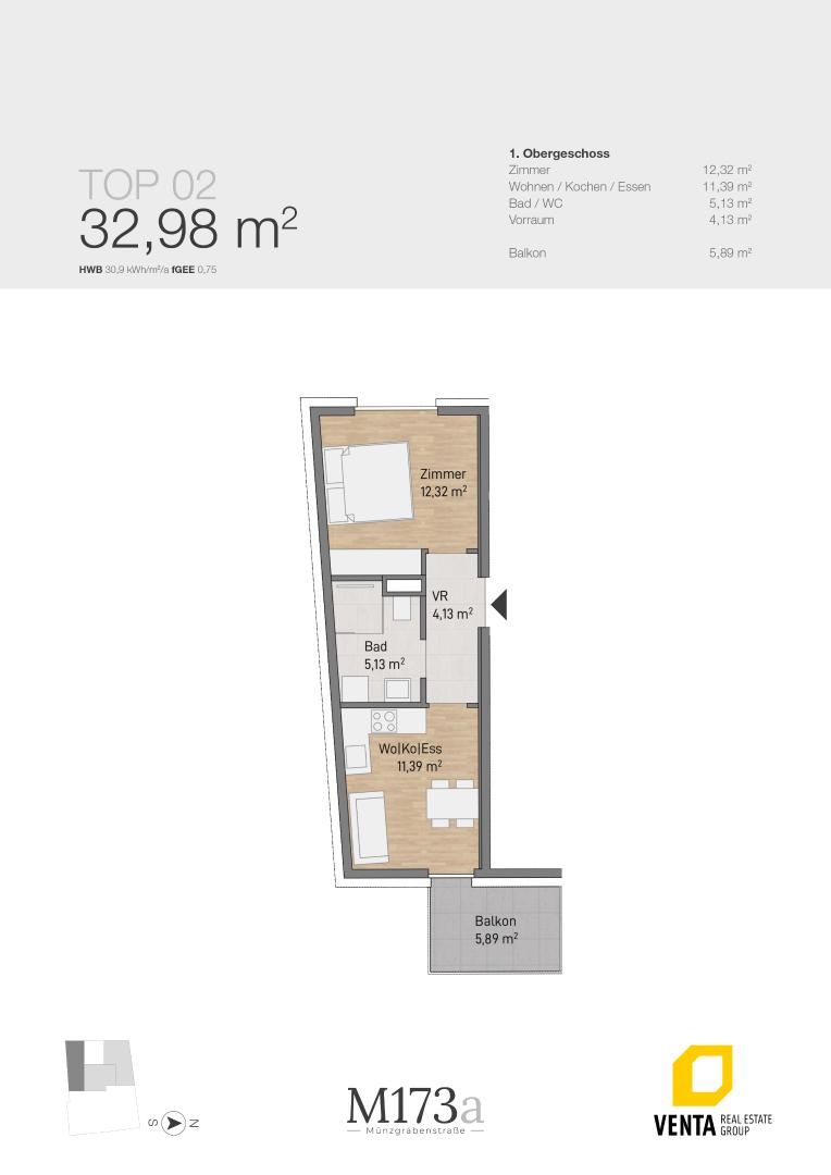 Wohnung – Graz - Ansicht 2