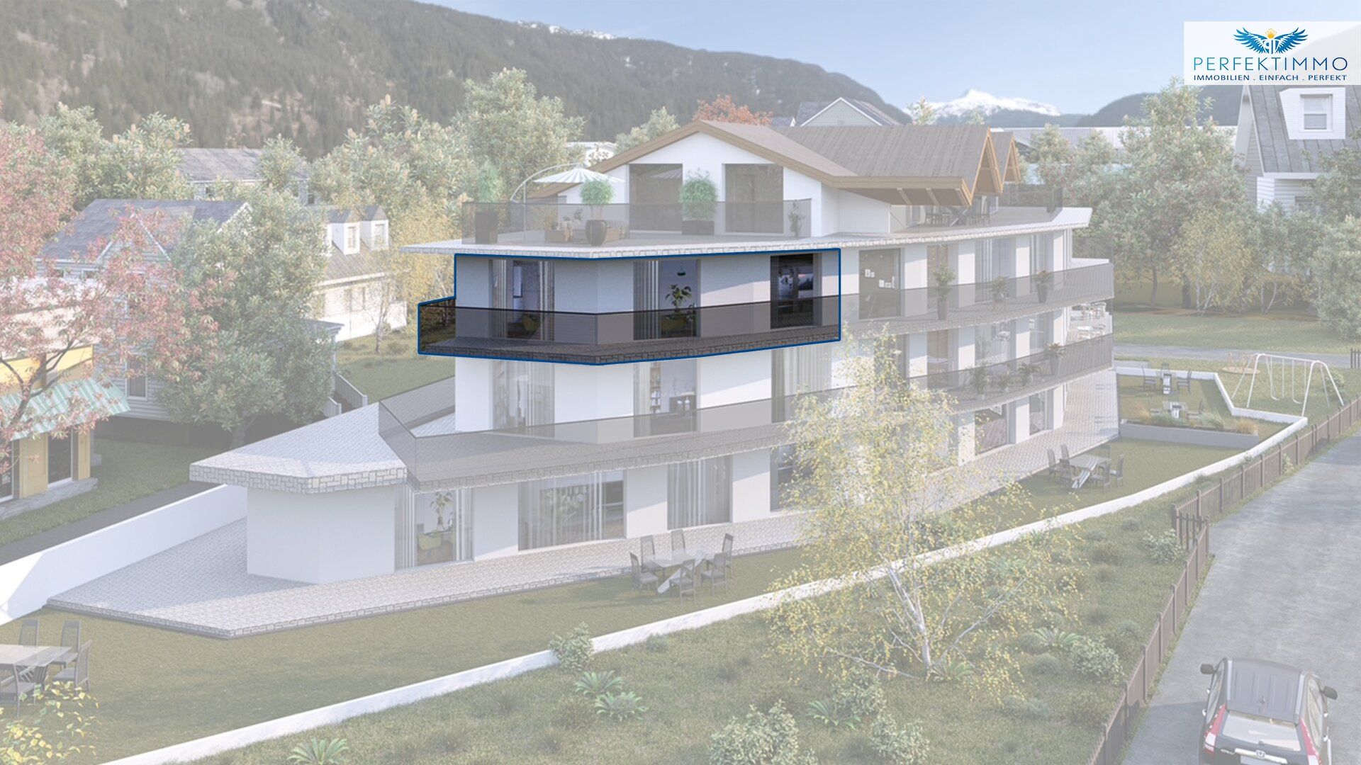 Top 16: Exklusive 3-Zimmer-Neubauwohnung mit tollem Westbalkon
