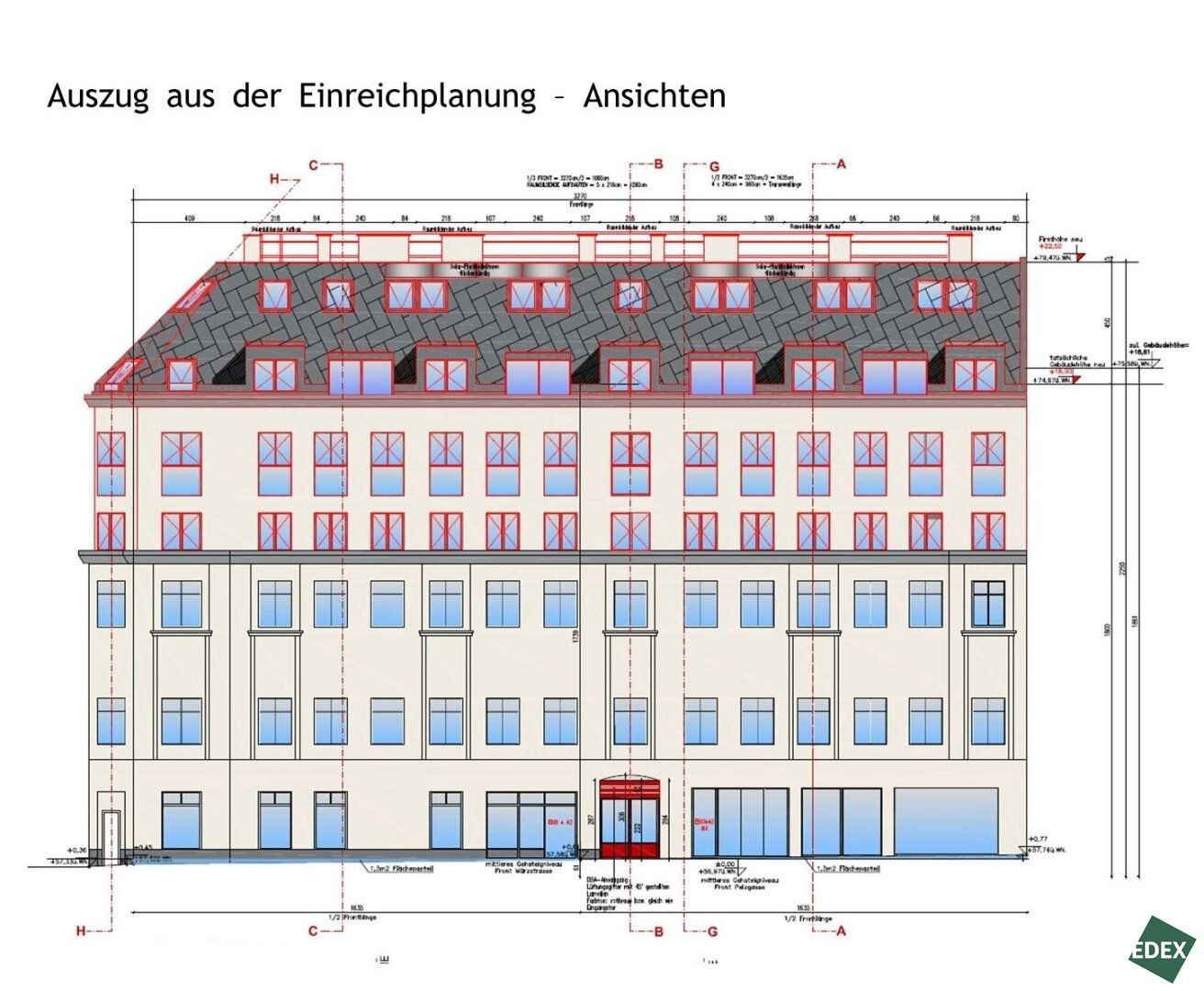 Aufstockung und Dachgeschoß-Ausbau Nähe Westbahnhof