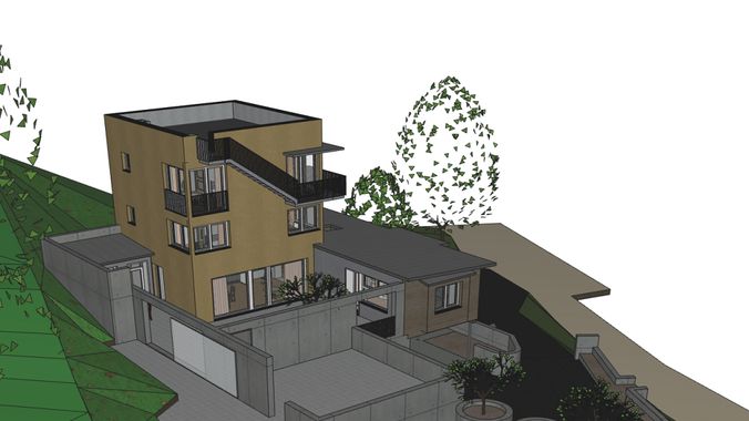 3D Ansicht von Süden