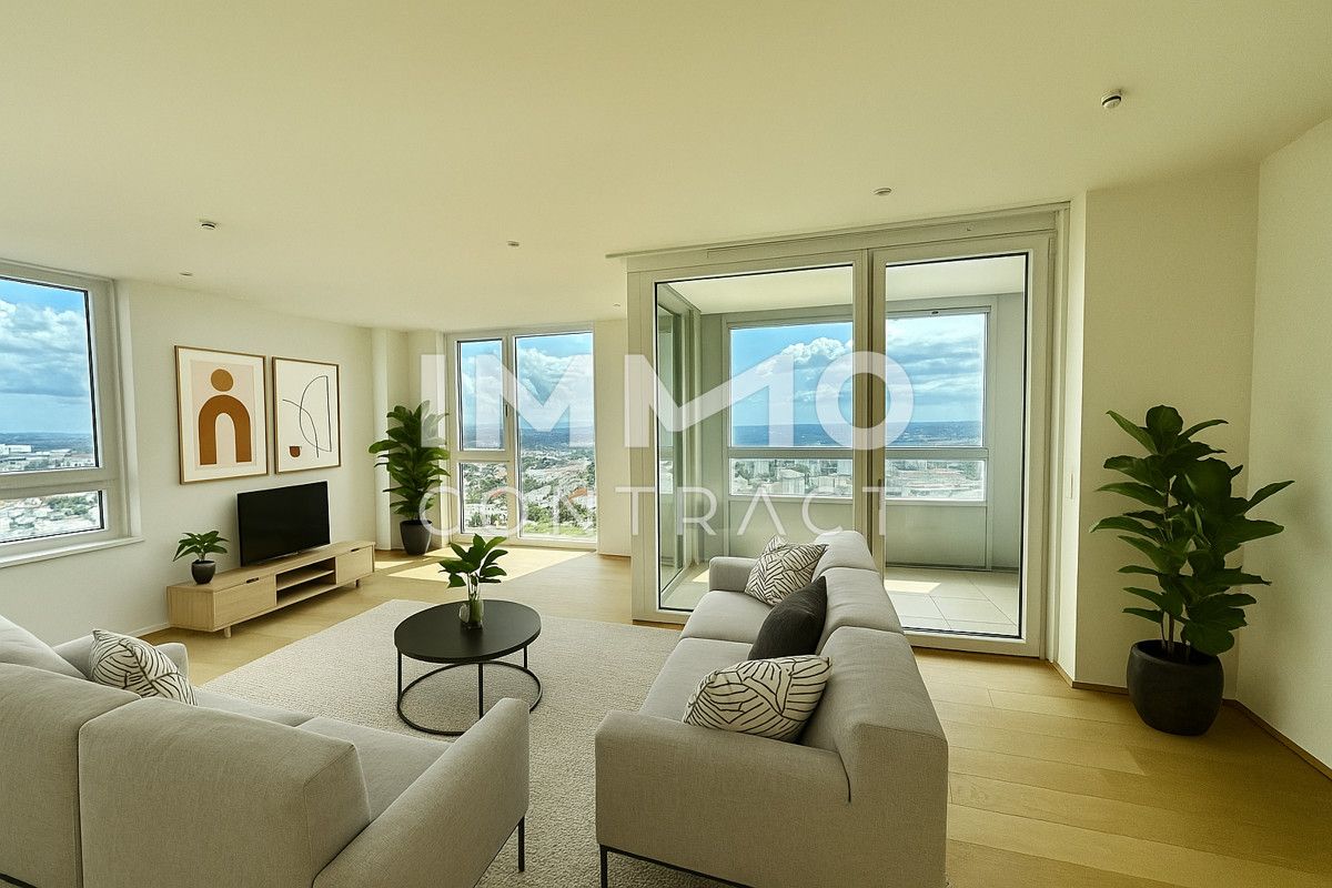 Exklusives Wohnen mit Weitblick! Pool am Dach, Fitness und Sauna inklusive! 3 Zimmer Erstbezug!