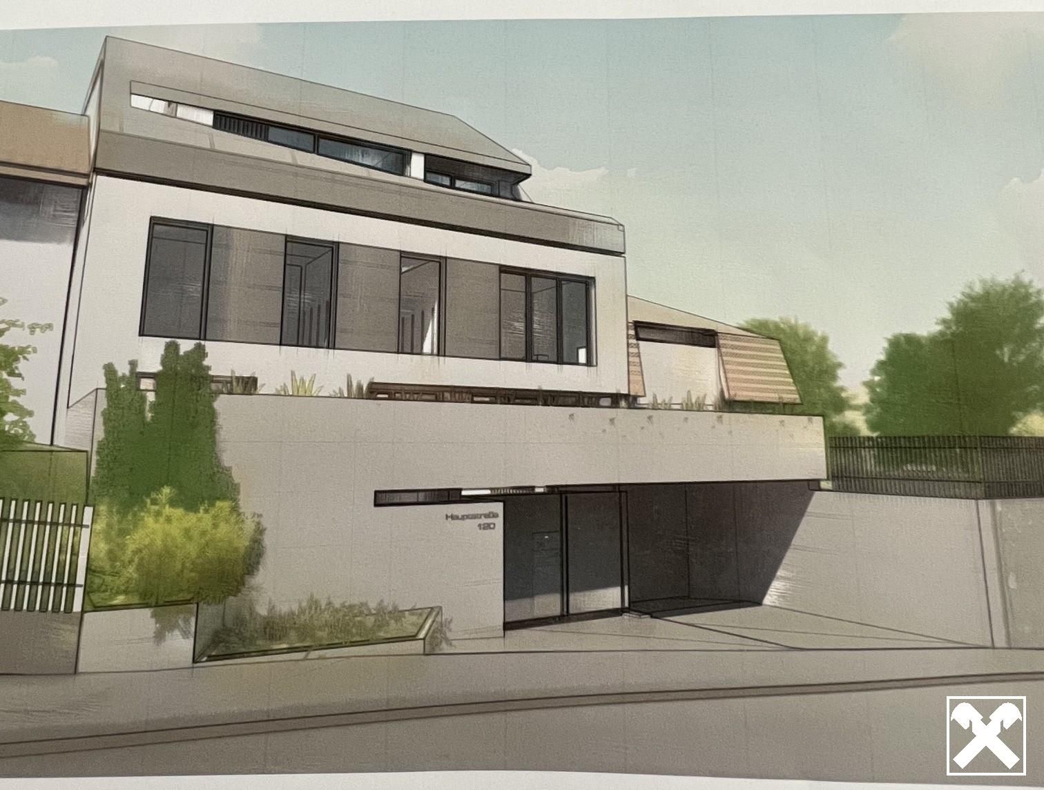 Attraktives genehmigtes Bauprojekt, 821m²,in begehrter Grünruhelage! - Ansicht 2