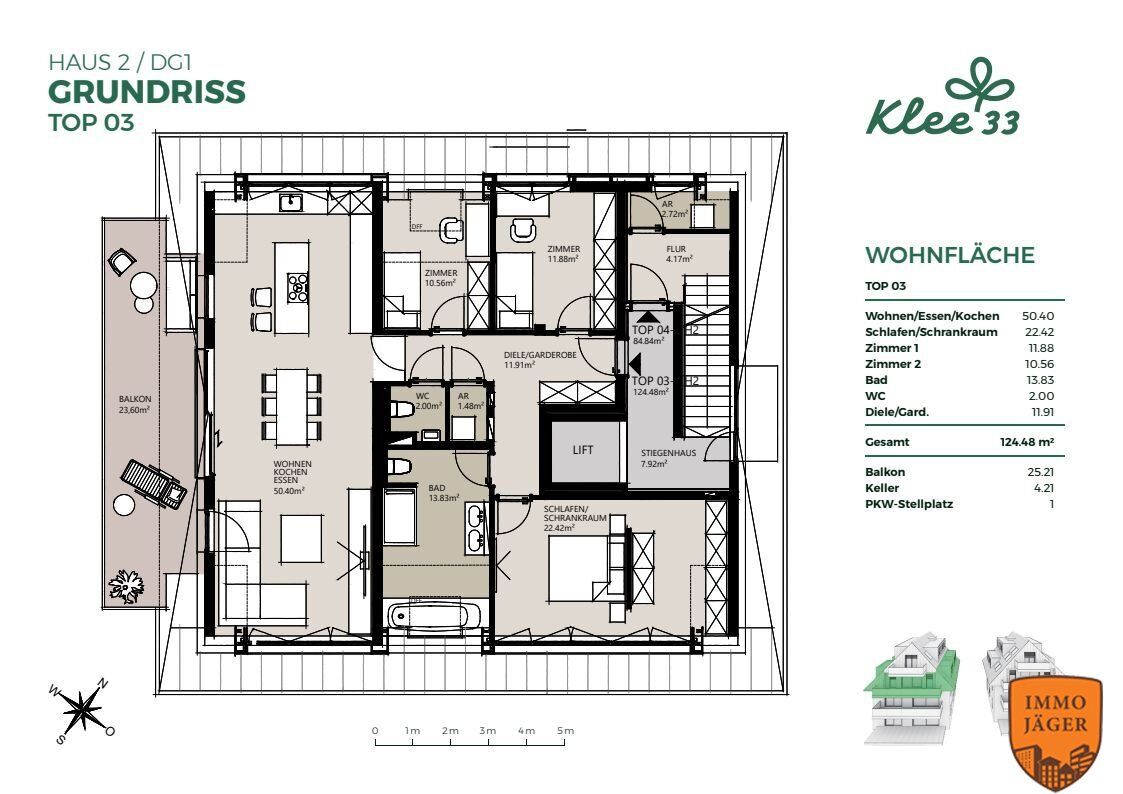 Wohnung – Linz, Harbach, Urfahr - Ansicht 2