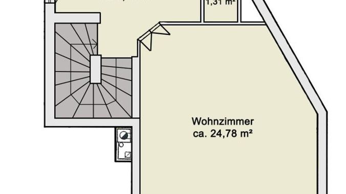 Grundriss Skizze 1. Obergeschoß