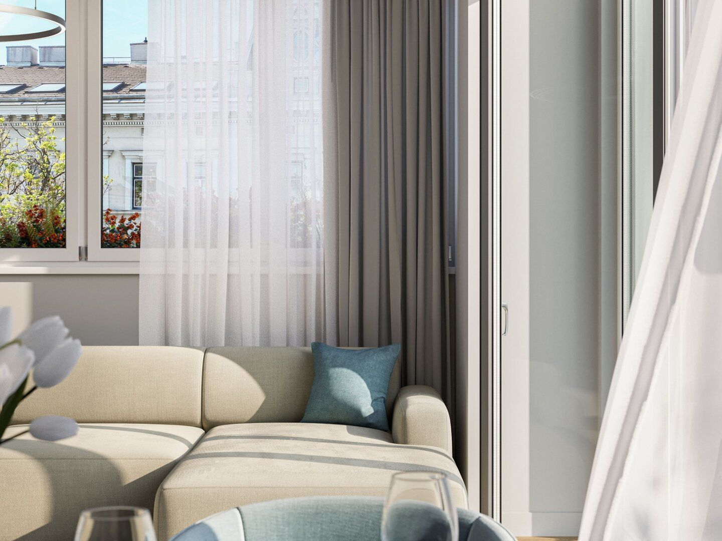 THE ARIK - Aufblühen auf der Parkseite - 2 Zimmer mit Balkon