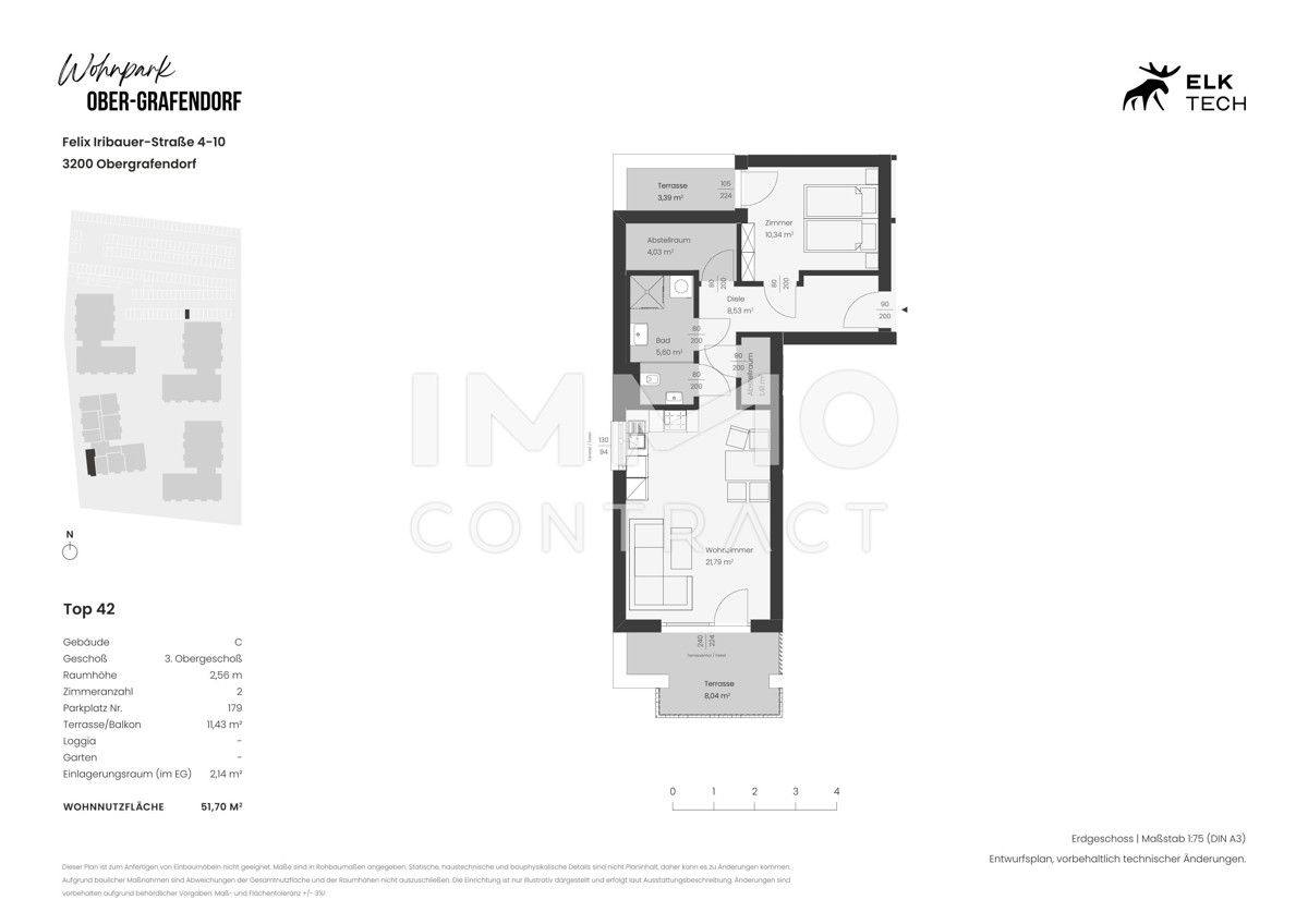 51,70qm 2Zi S+N-Terrassenwohnung Erstbezug, Ökologische Bauweise