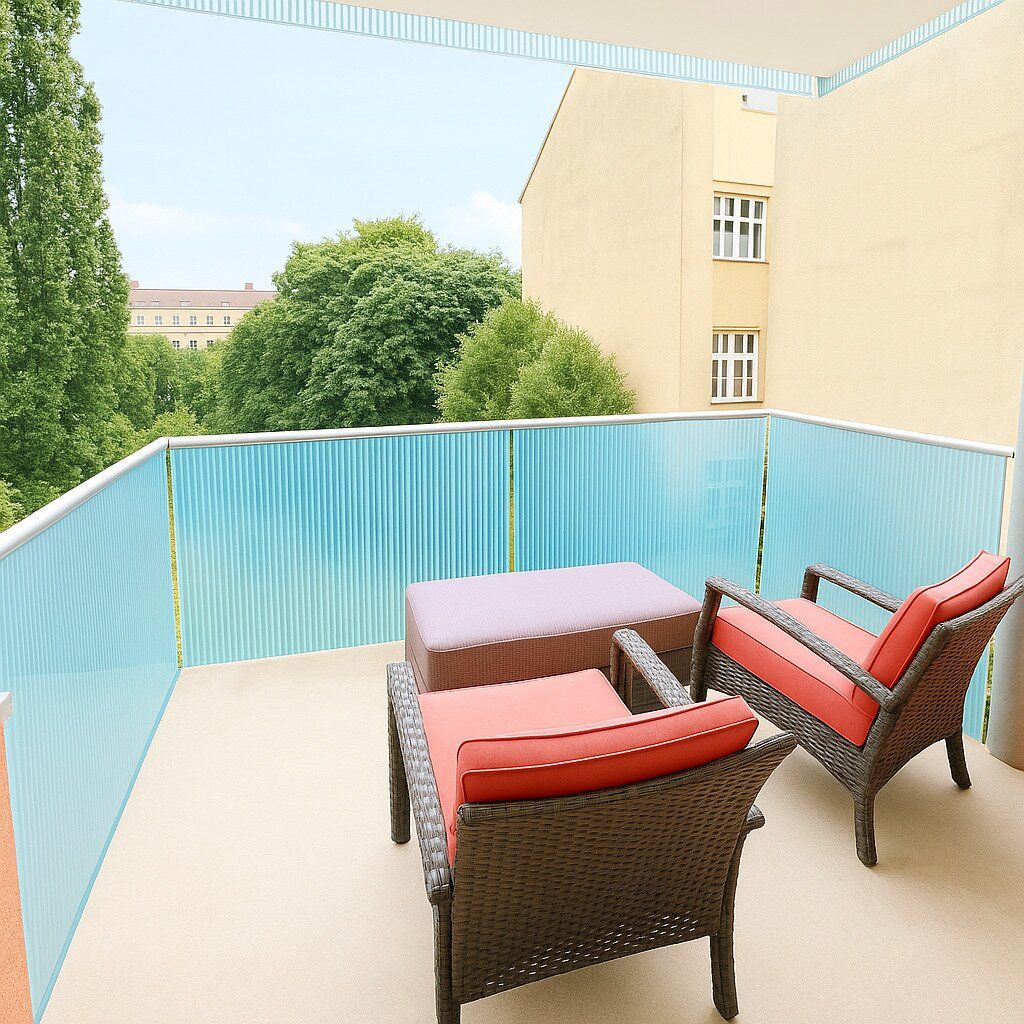 Möblierte Wohnung mit Balkon und Blick ins Grüne Nähe Karlskirche!!