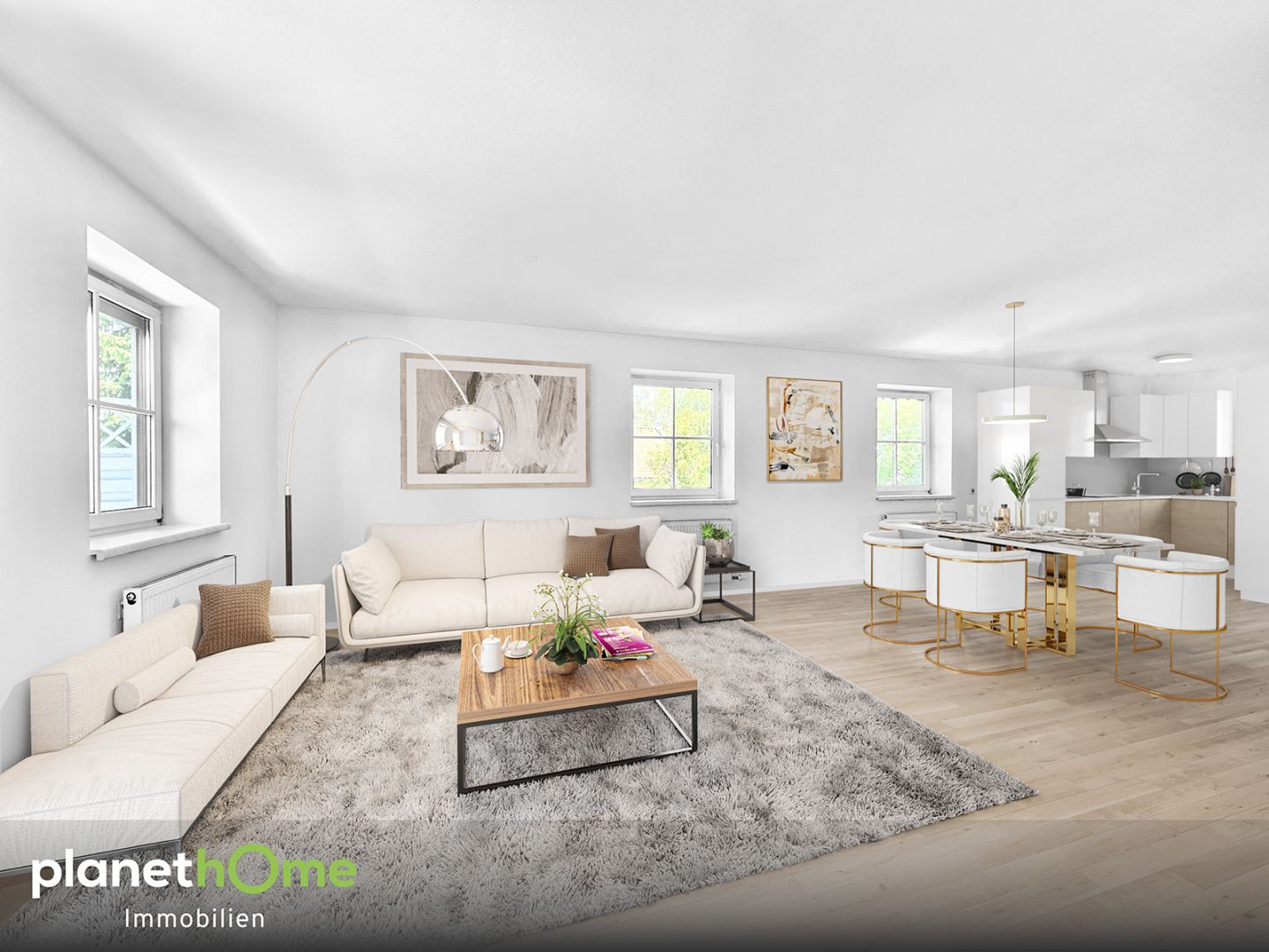 Lichtdurchflutete Maisonette in Seenähe mit Terrasse und Tiefgaragenstellplatz