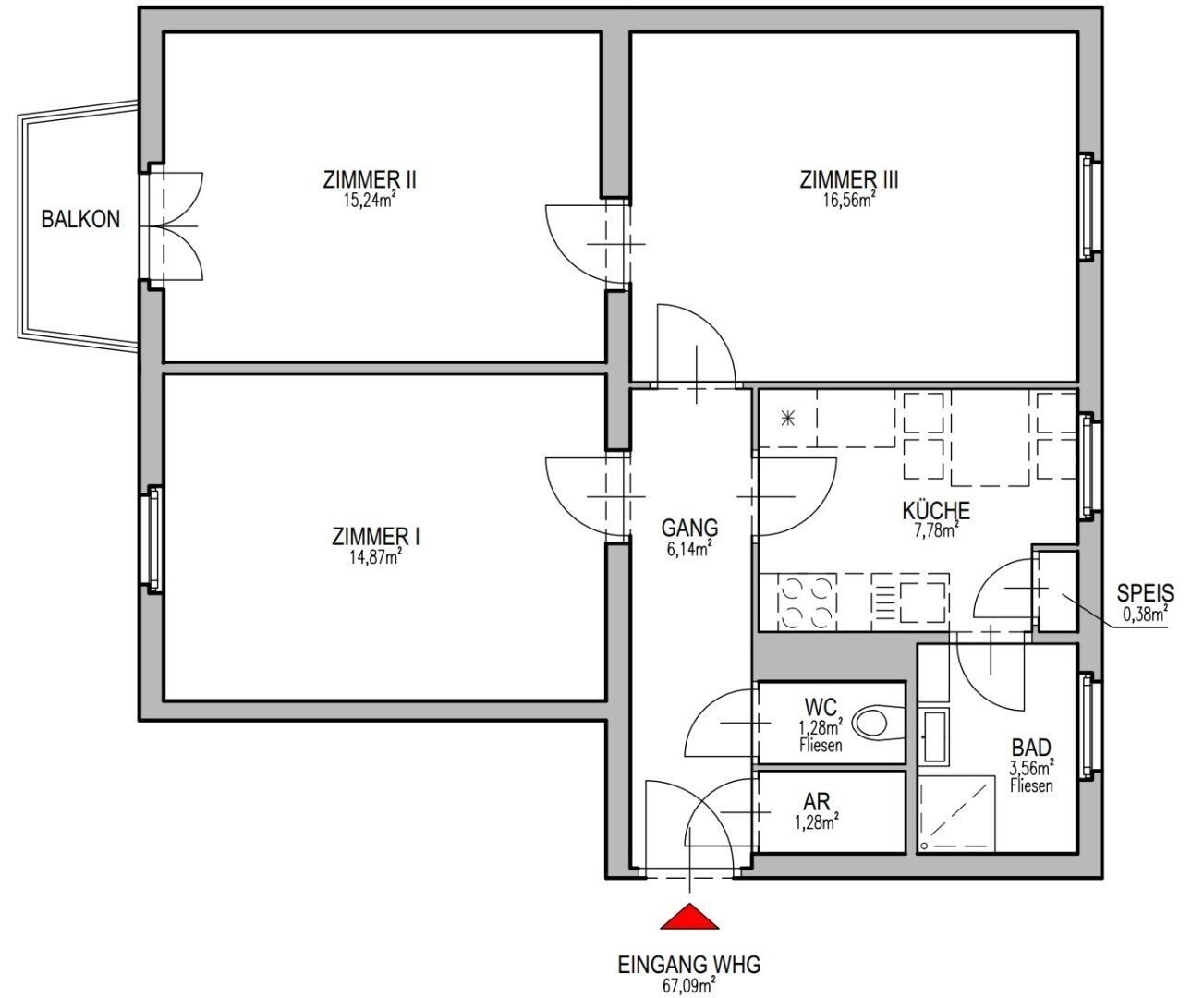 Wohnen mit Weitblick - Stilvolle 3-Zimmer-Wohnung am Auberg in Linz-Urfahr