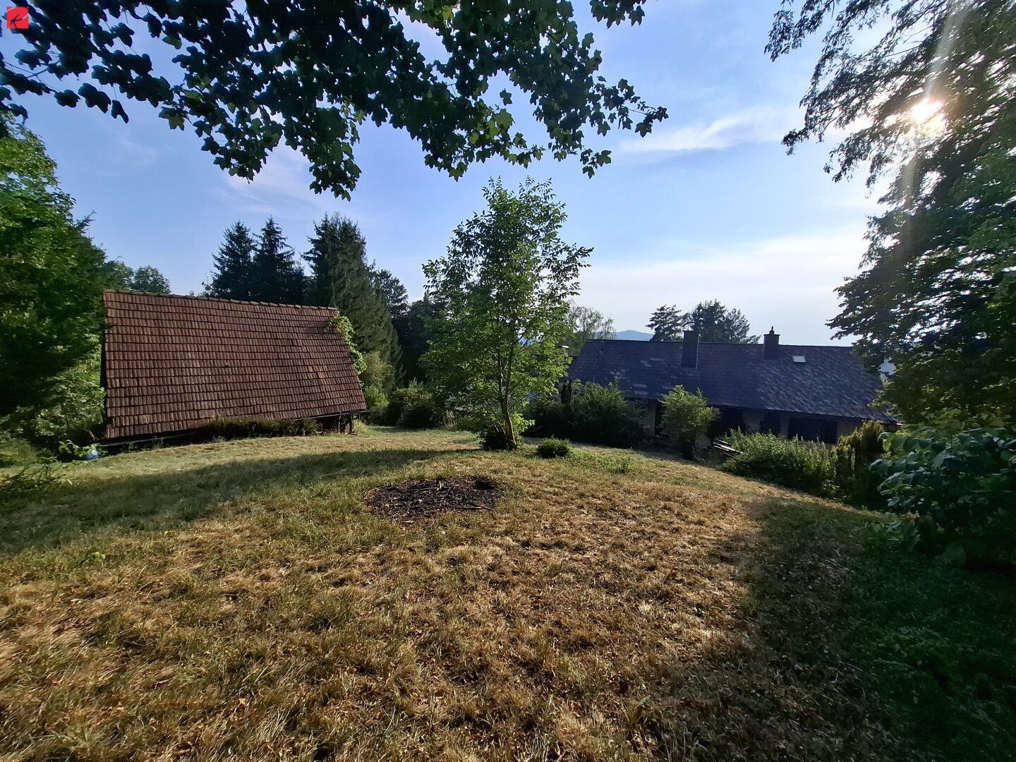 Grundstück mit Altbestand - 2.432 m² Bauland & Holzhütte - Ansicht 3
