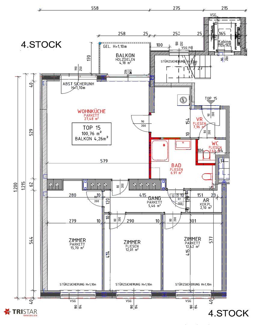 Wohnung – Wien, Reinprechtsdorf, Katastralgemeinde Margarethen