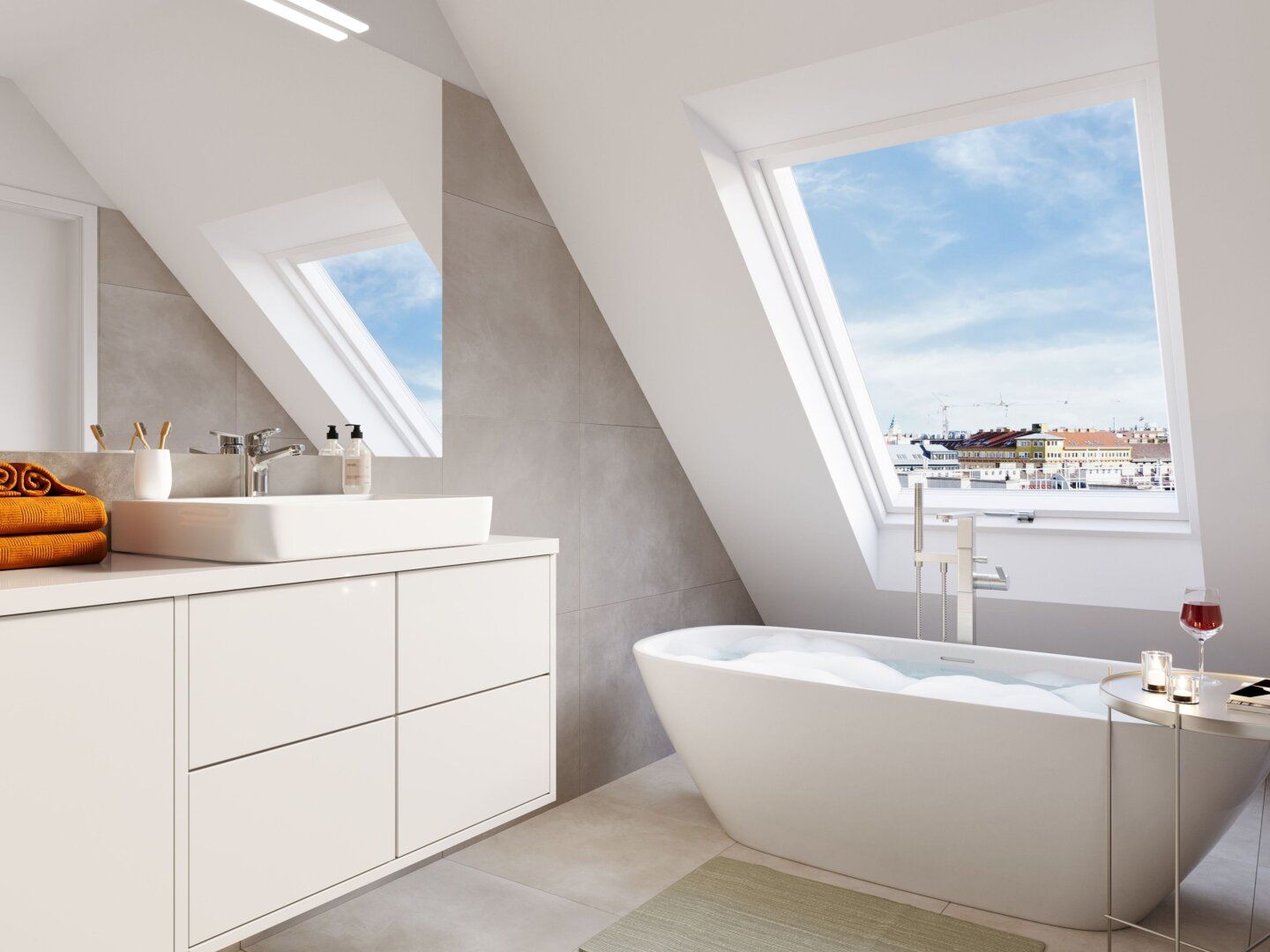 THE ARIK - Urbaner Dachgeschoss Wohntraum mit Panorama - 4 Zimmer zur Parkseite - Ansicht 5