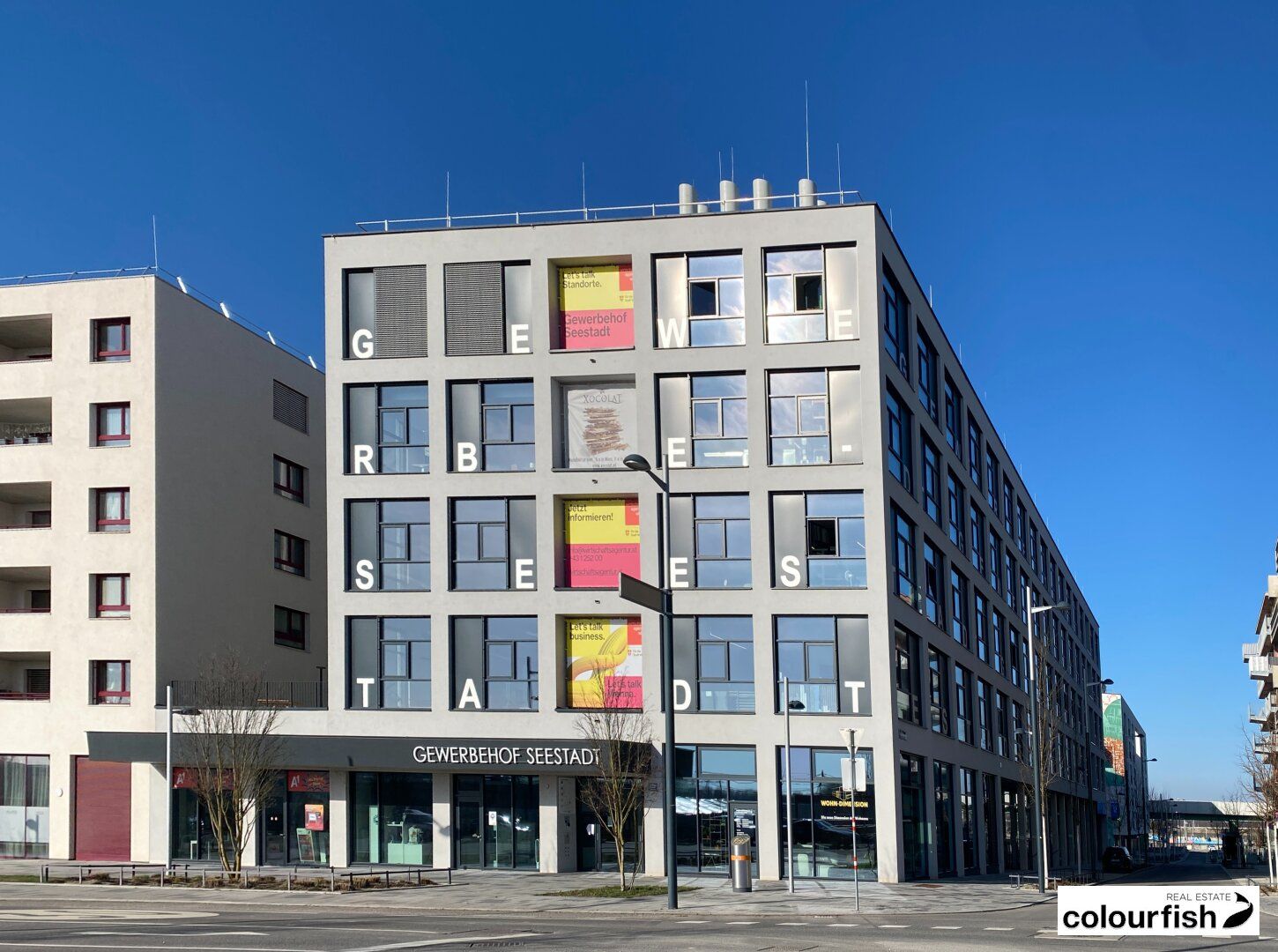 Attraktive Flächen im Gewerbehof Seestadt
