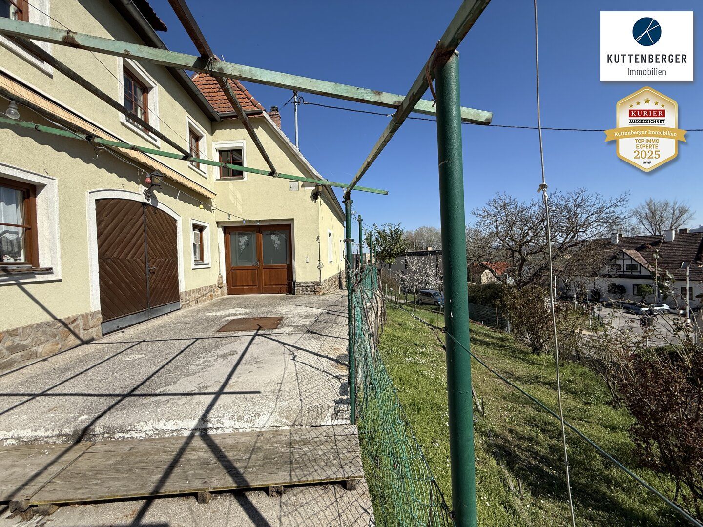 Förthof: Winzerhaus mit großem Garten und Donaublick