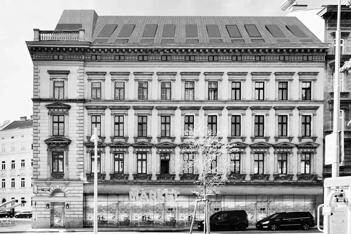 Entwicklungspotenzial - Rohdachboden für bewilligten DG-Ausbau in ansprechendem Gründerzeithaus!