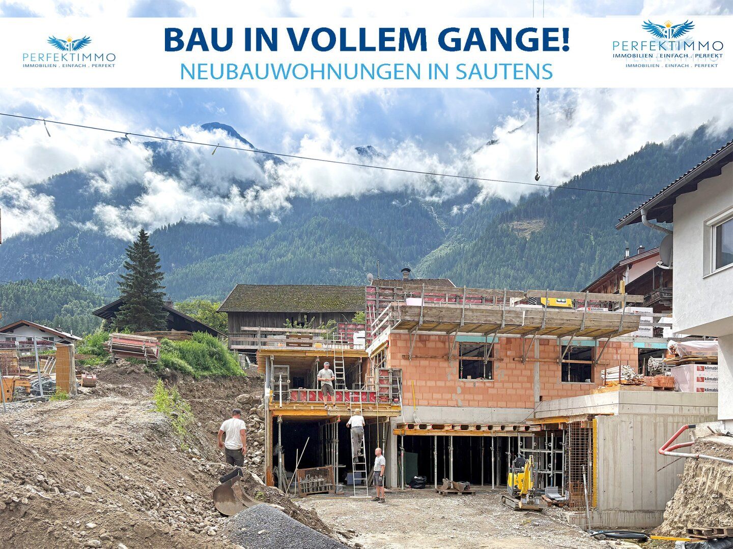 Bauarbeiten laufen bereits! Hochwertige, große Neubauwohnung mit 2 Stellplätzen
