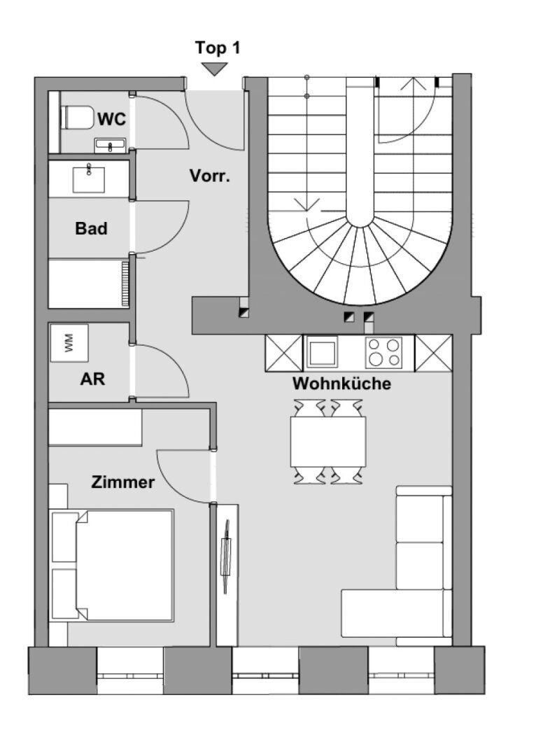 Erstbezug 2-Zimmer Wohnung, Nähe Aumannplatz - Fler
