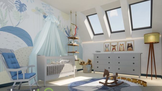 Kinderzimmer Obergeschoss
