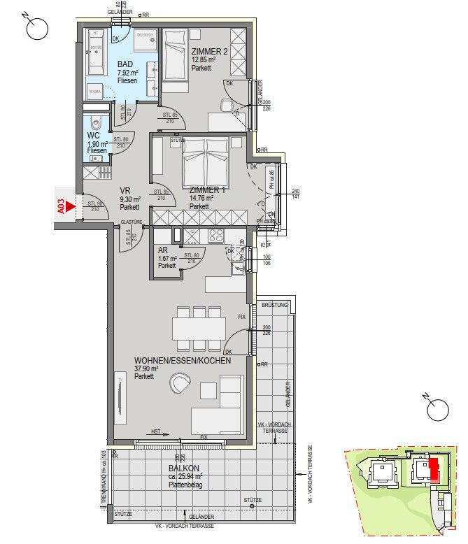 Wohnung – Graz - Ansicht 4