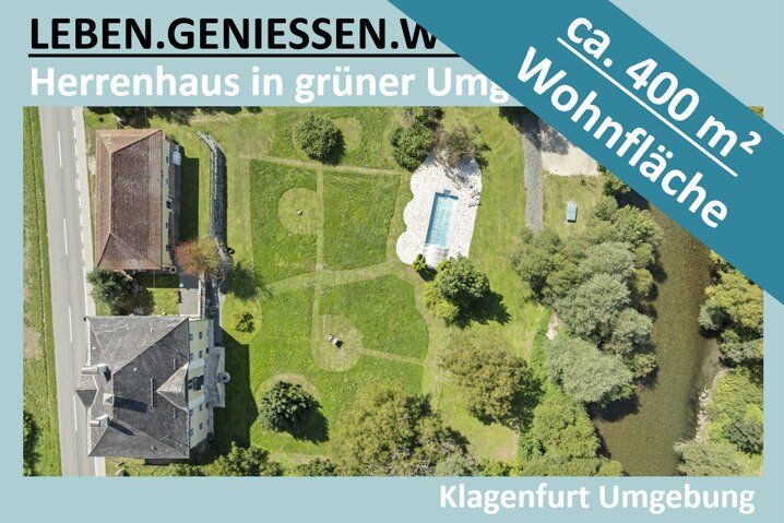 HERRENHAUS IN GRÜNER UMGEBUNG NÄHE KLAGENFURT