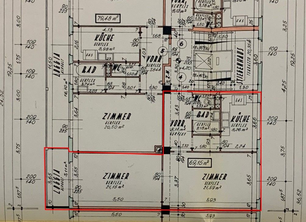 Helle 2 Zimmer Wohnung mit Loggia |BJ 60er | Maklerfrei