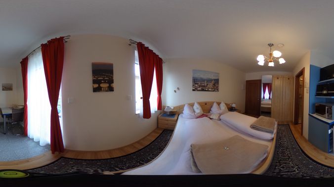 Musterzimmer in der Pension