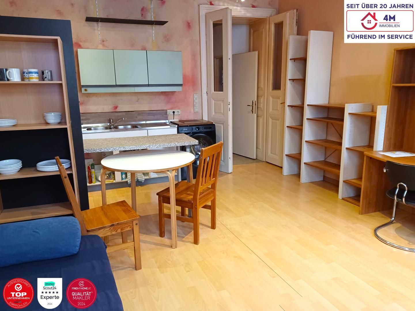    Jetzt zugreifen! Kompakte 2-Zimmer-Wohnung nahe Donaukanal