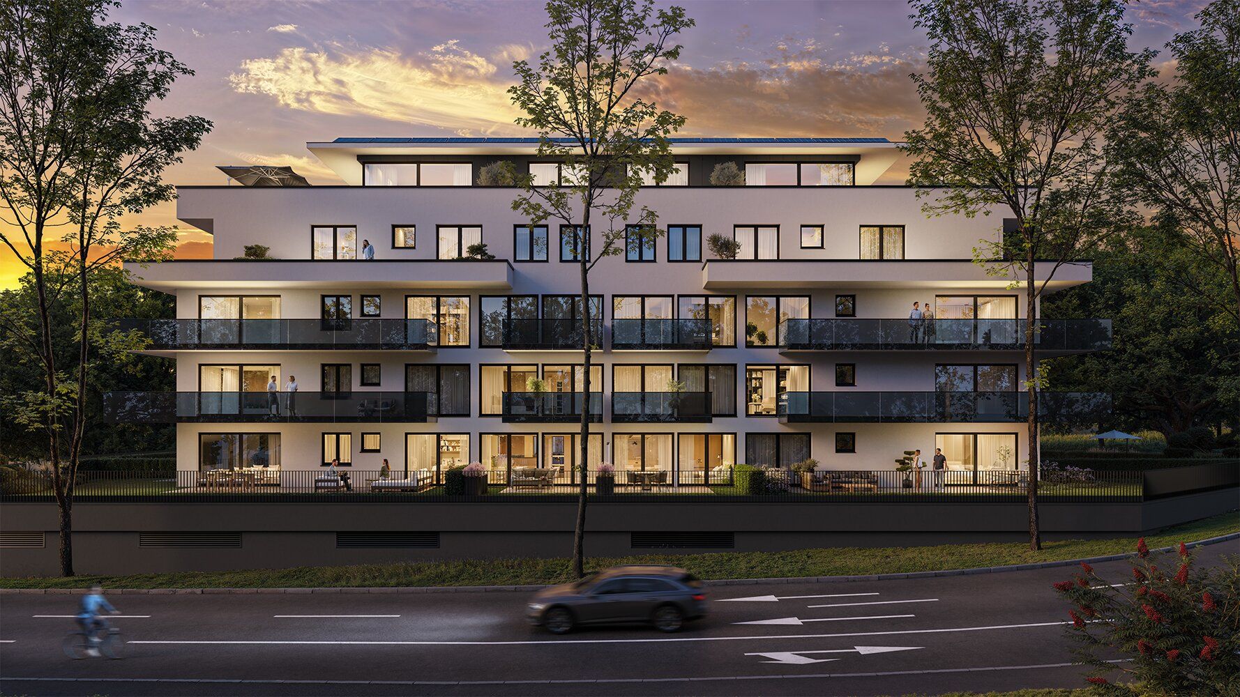 PROJEKT RIESIDENCE I 2-ZIMMER-WOHNUNG I SONNIGER SÜD-BALKON I 2.OG MIT FERNBLICK I LIFT & TIEFGARAGE I 2026 I MODERNES WOHNGEFÜHL I PROJEKT WOHNEN I