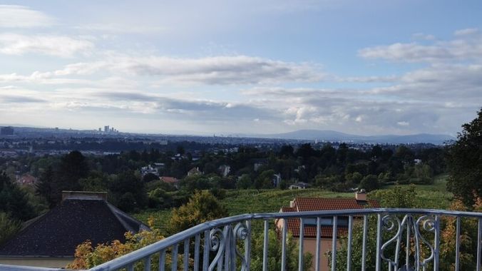 Blick über Wien von gemeinsamer Dachterrasse