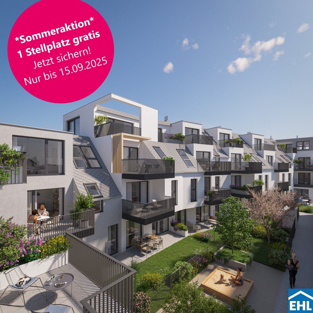 SOMMERAKTION: Stellplatz gratis! Erstbezug in ruhiger Lage - Wohnqualität am Jedlersdorfer Platz!