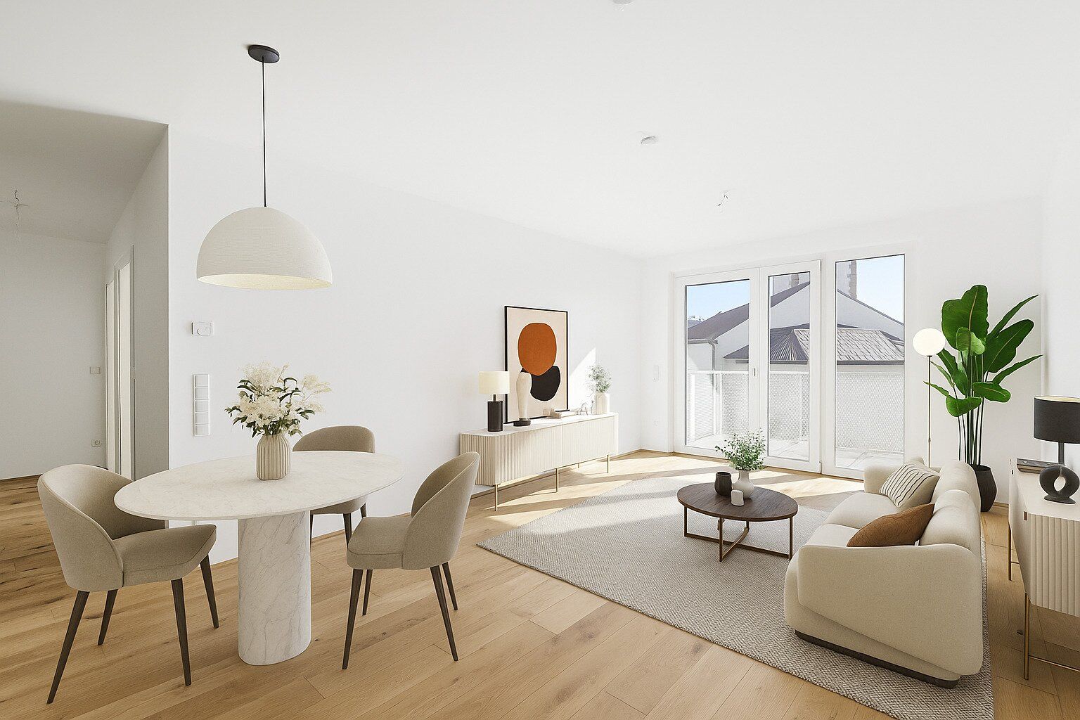 PROVISIONSFREI! Exklusiver 3-Zimmer-Wohntraum mit Fern- und Grünblick inkl. Balkon