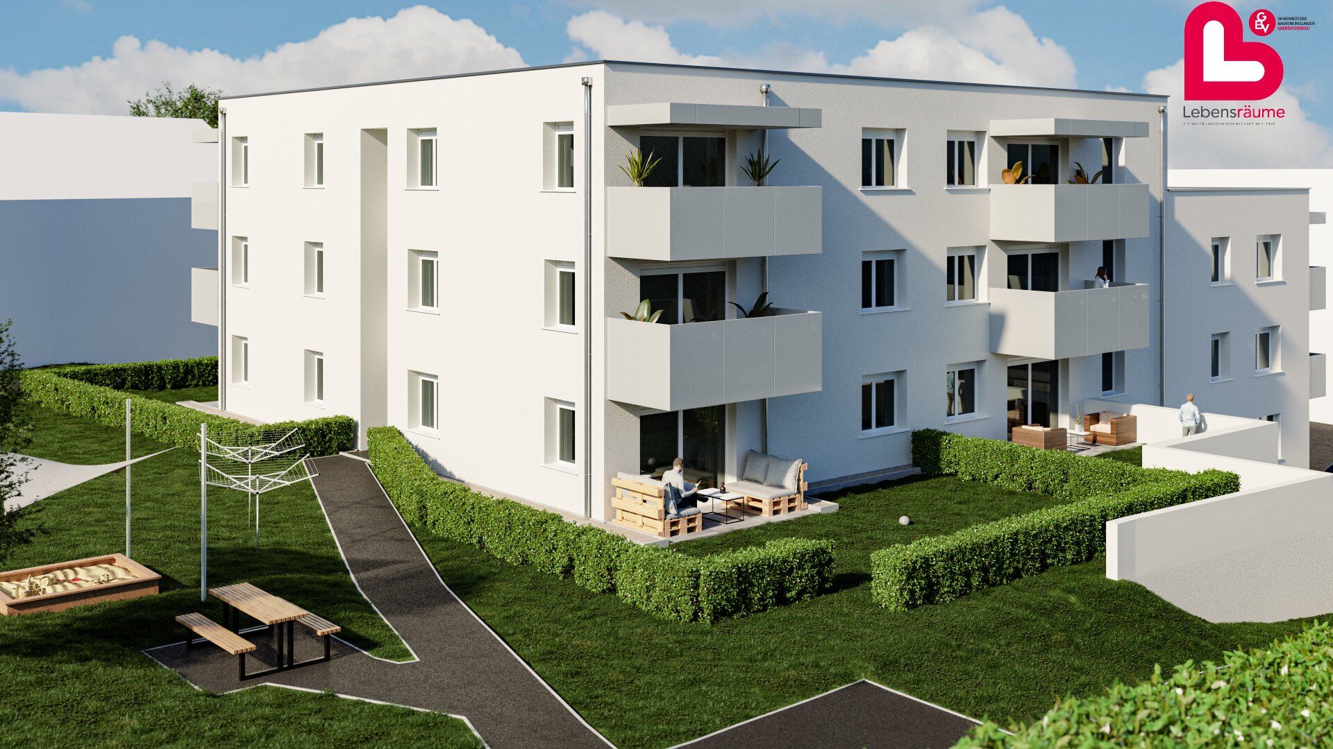 *TOP 5* Neubauprojekt Altenfelden / 3-Zimmer-Gartenwohnung mit Loggia und Tiefgarage *ERSTBEZUG*